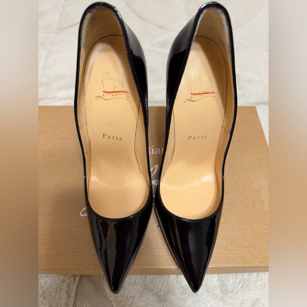 NEW! $945 Christian Louboutin So Kate Patent Pointed Toe Pumps Heel 36.5 / 5.5 6 - Picture 5 of 10